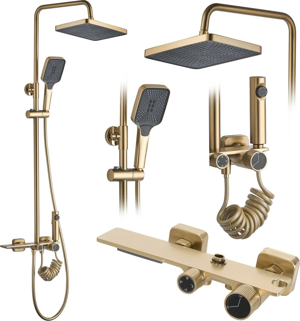 Doucheset REA Helix Gold Brush