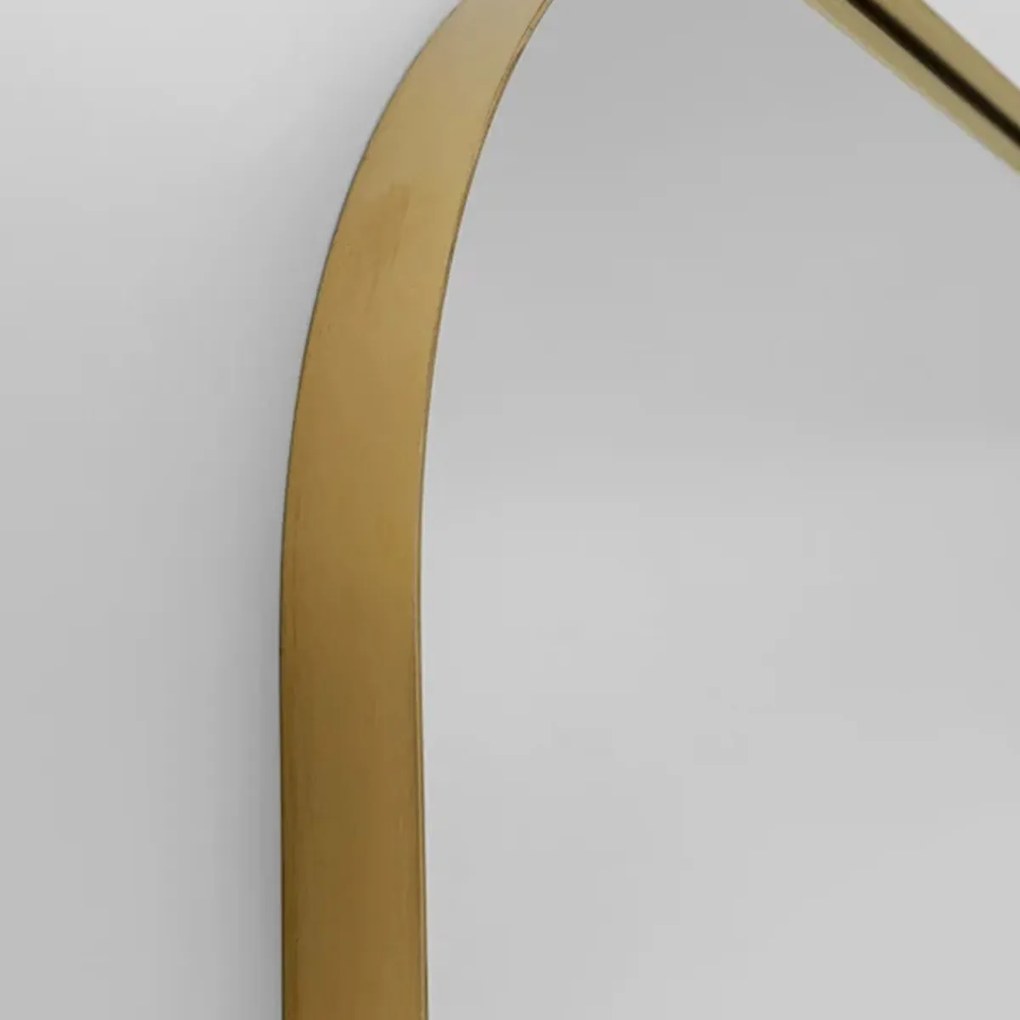 Grote Arch Spiegel Messing - 80x190cm