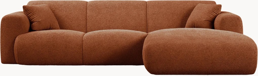 Bouclé hoekbank Molino (4-zits)