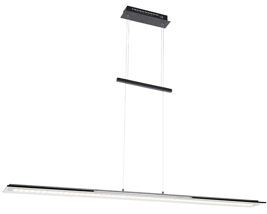 Eettafel / Eetkamer Moderne hanglamp zwart incl. LED 3-staps dimbaar - Kahan Modern Binnenverlichting Lamp