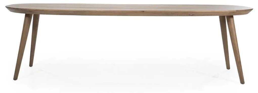 Eleonora Elijah Eettafel Gerookt Eiken Met Ronde Hoeken 300 Cm - 300 X 100cm.