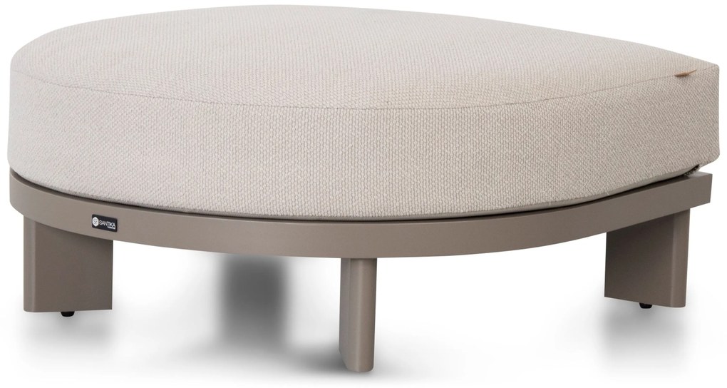 Loungeset tuin 6 personen Aluminium Taupe Santika Furniture Santika