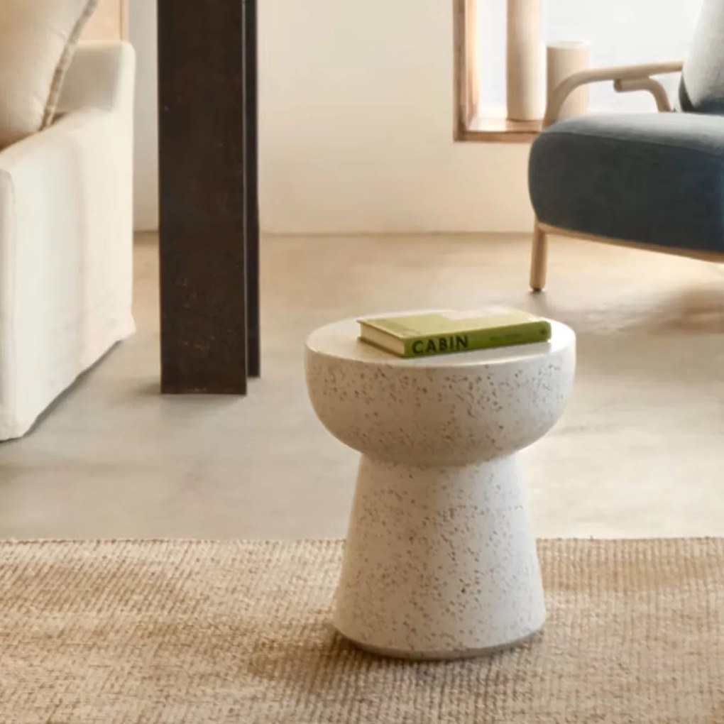 Kave Home Pada Terrazzo Bijzettafel Rond - 40 X 40cm.