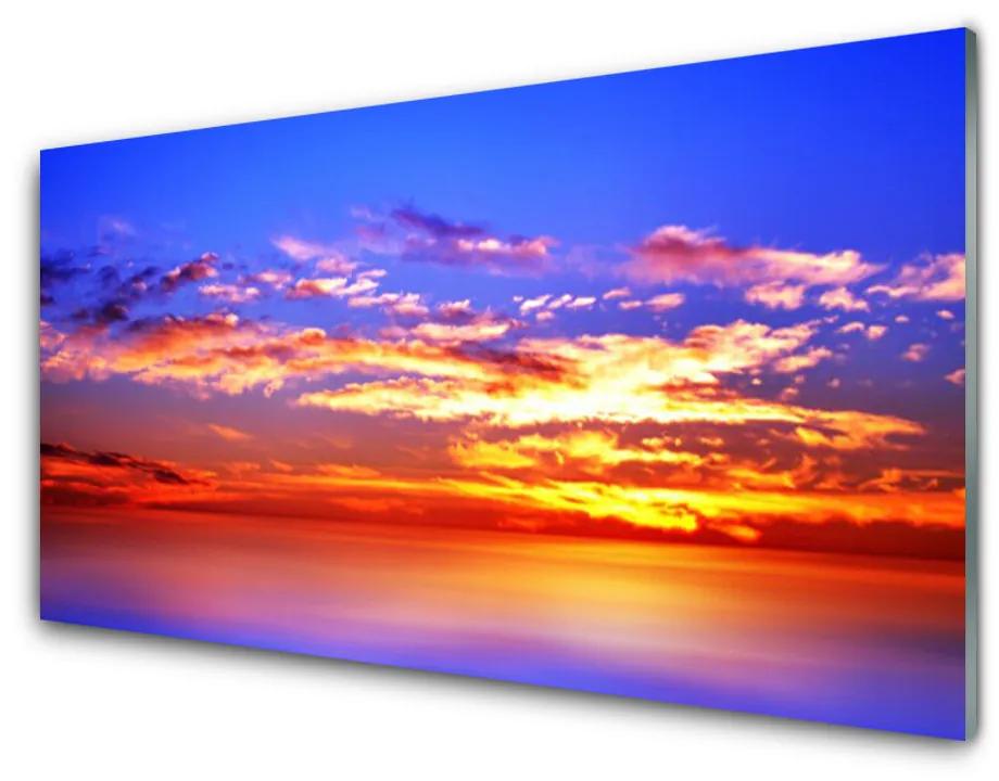 Foto op plexiglas Wolken lucht zee landschap 100x50 cm