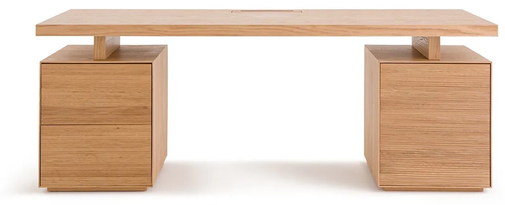 Bureau tafelblad in fineereik L200, Mikube