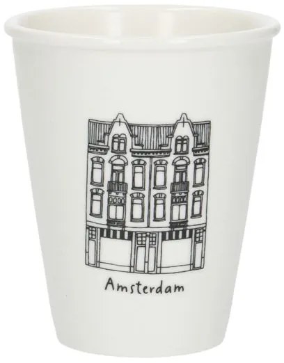 Gevel mok, Amsterdam De Pijp, porselein, 200 ml