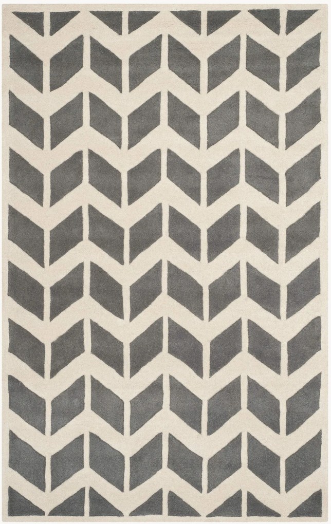 Handgetuft hoogpolig wollen vloerkleed Brenna