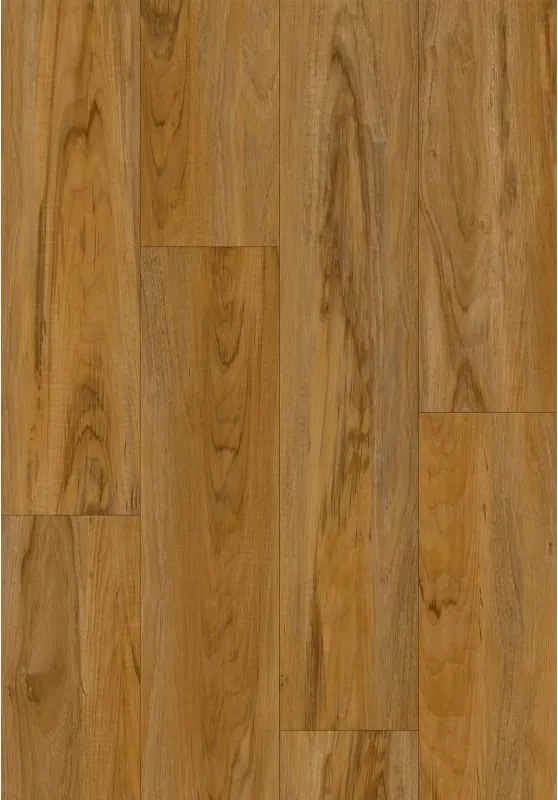 Mexen Norfolk vinyl panelen 1227 x 187 mm LVT Dryback 2,5 mm, PVC-onderlaag, 4 V-Voeg, Teak - F1393-1227-187-255-4V1-01