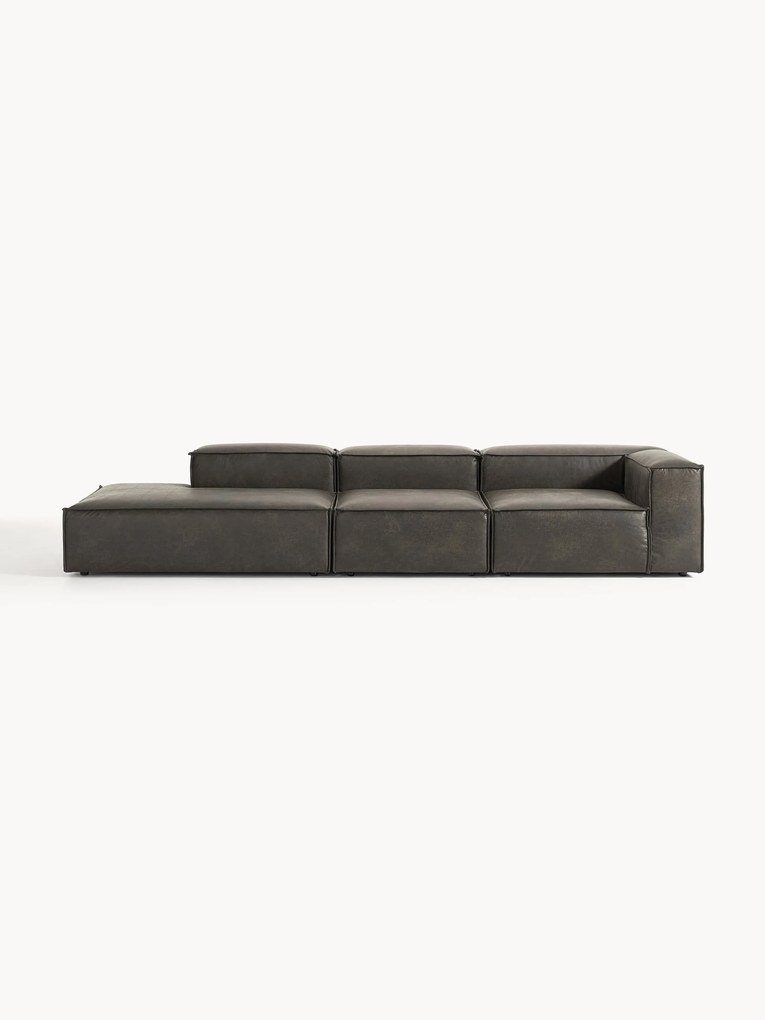 XL modulaire lederen chaise Lennon