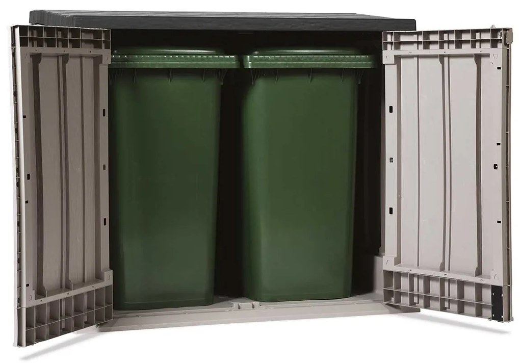 Toomax Stora way opbergbox plus XL 1270 liter - taupe donker grijs
