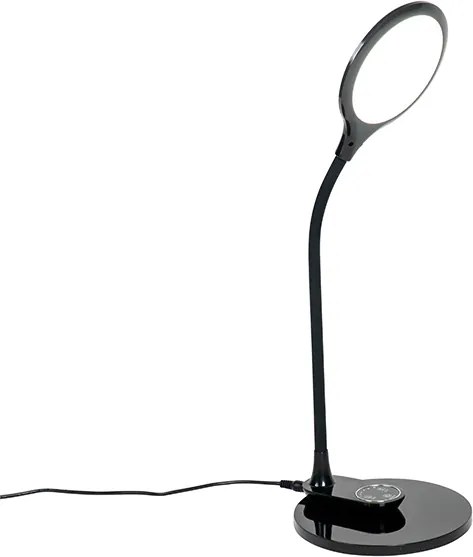 Tafel- en wandlamp zwart incl. LED met touch dimmer- Joni