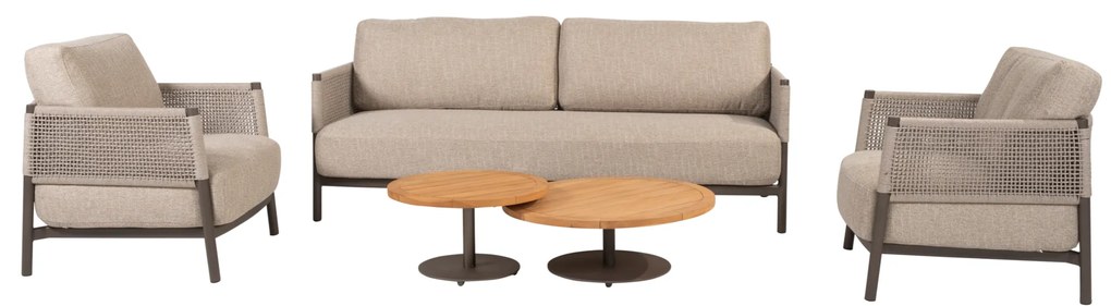 Volta Savanne stoel bank loungeset 5 delig teak terre 4 Seasons Outdoor