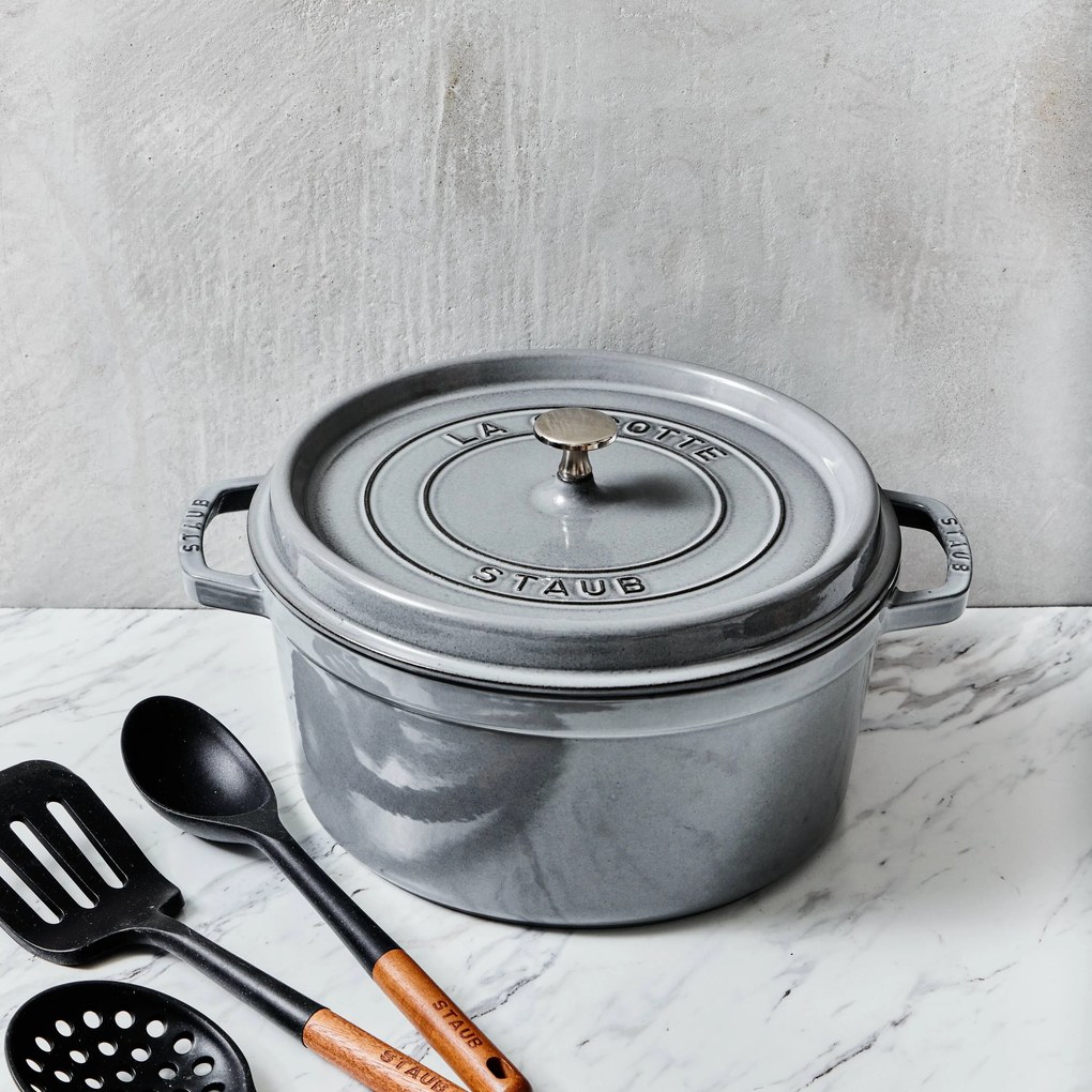 Staub La Cocotte Cocotte 24 cm / 3,7 l, Rond, Grafietgrijs - La Cocotte - Staub