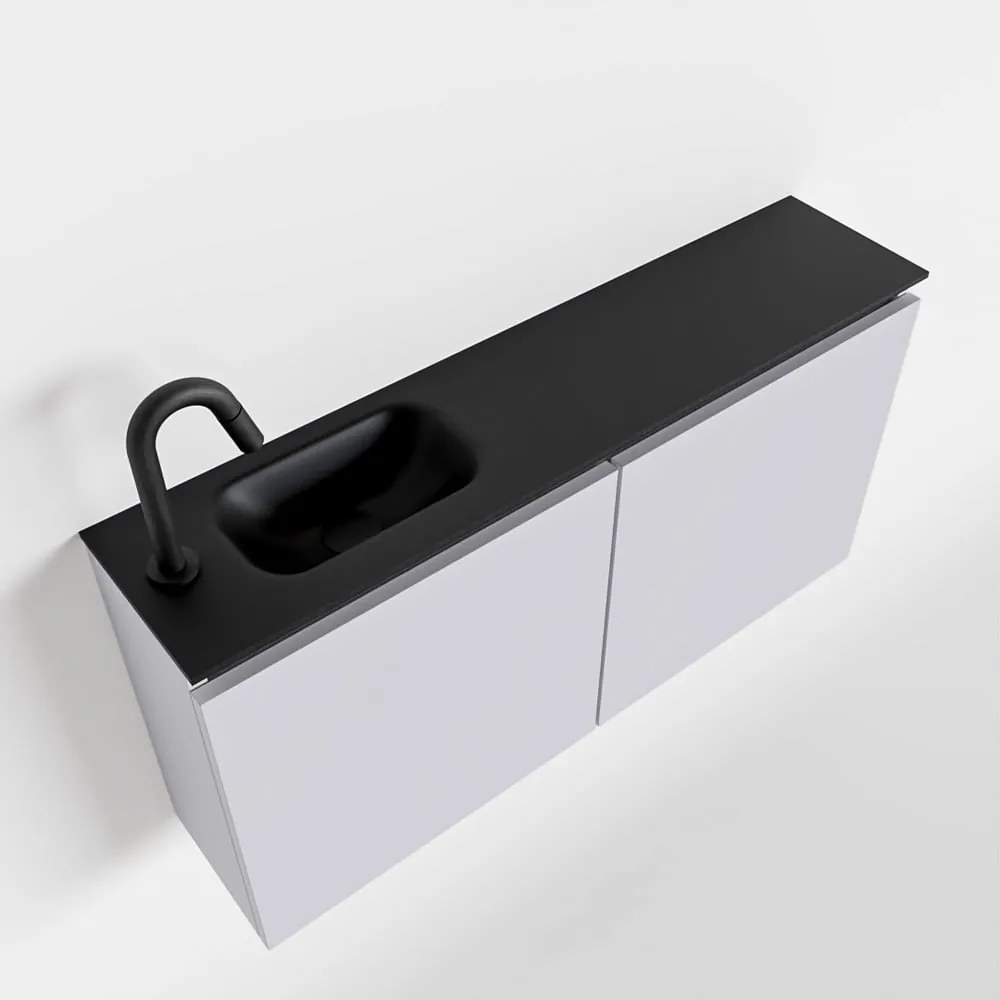 Mondiaz Ture 100cm toiletmeubel cale met wastafel urban links 1 kraangat