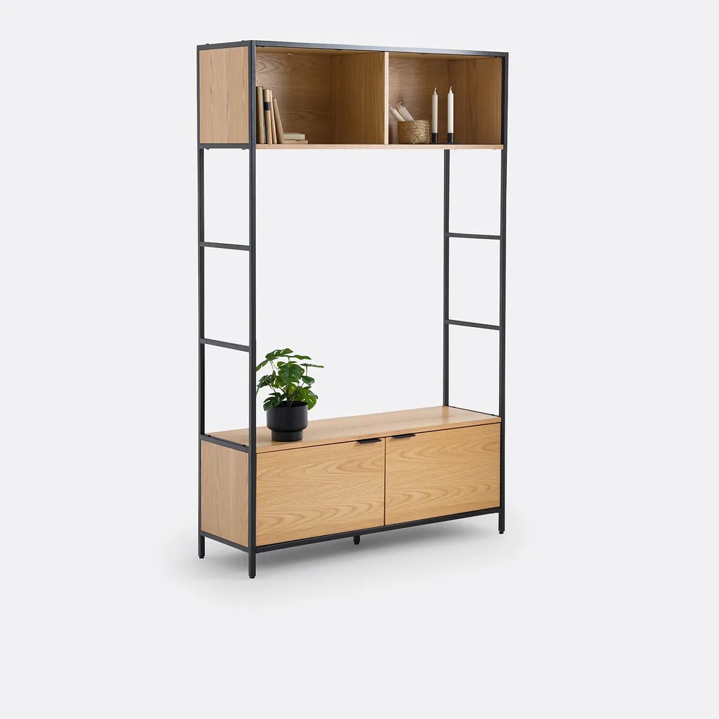 Moduleerbaar TV-meubel, 2 nissen, 2 deuren, Volga