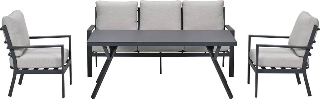 Garden Impressions Senja lounge dining set 4-delig - sandstone