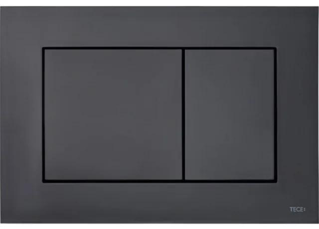 Tece TeceNow bedieningsplaat kunststof duospoeltechniek bediening voor of bovenzijde 220x150x5 mm kleur zwart mat 9.240.407