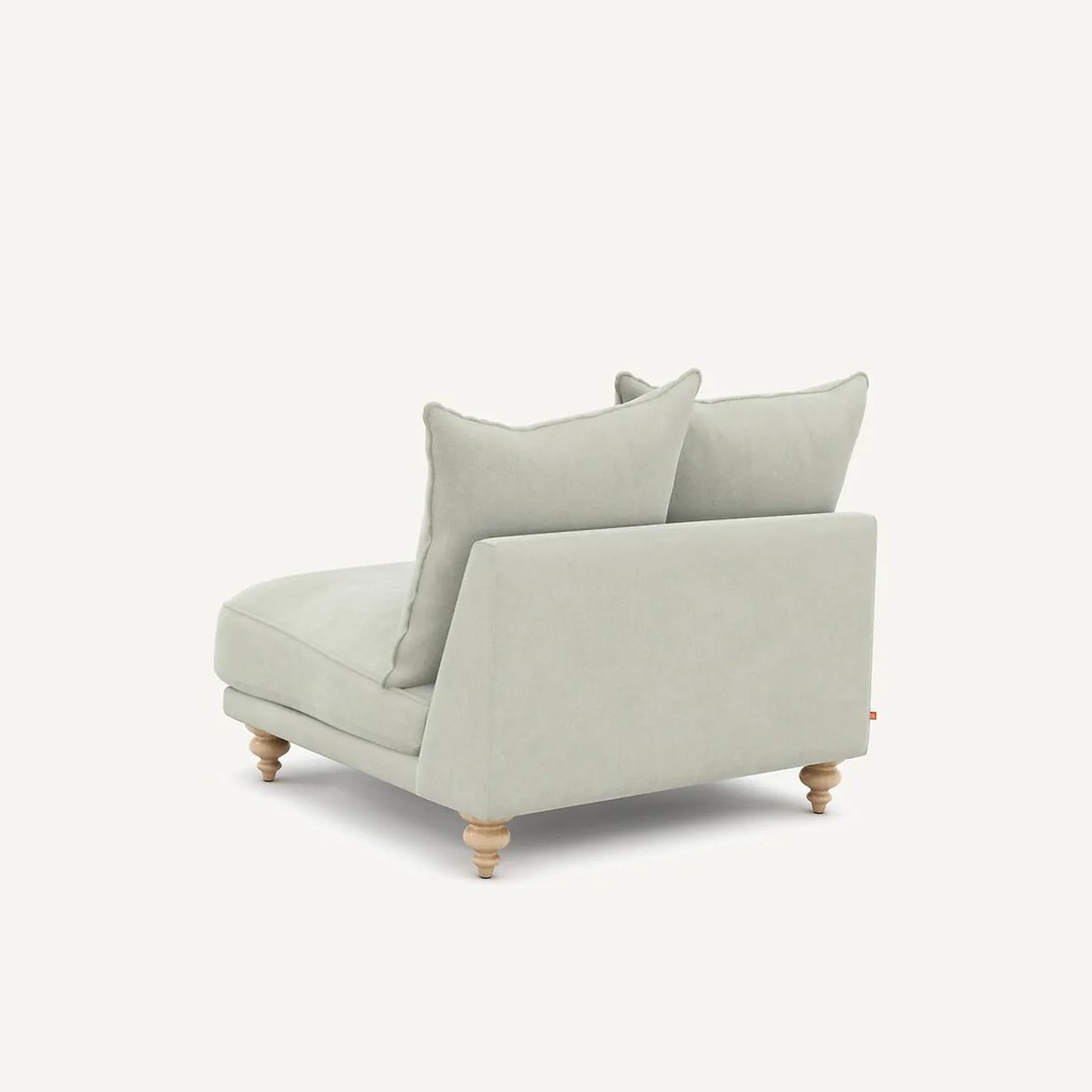 Bank van stonewashed fluweel, Lazare