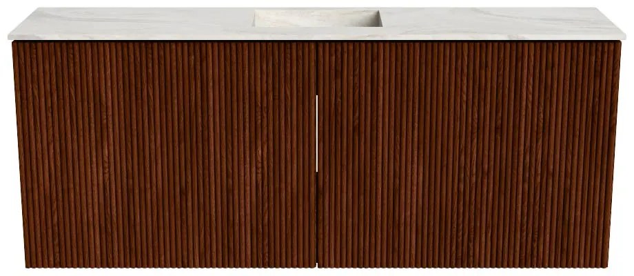 Mondiaz Joya DLux 100cm toiletmeubel ruby met wastafel faye midden 1 kraangat ostra