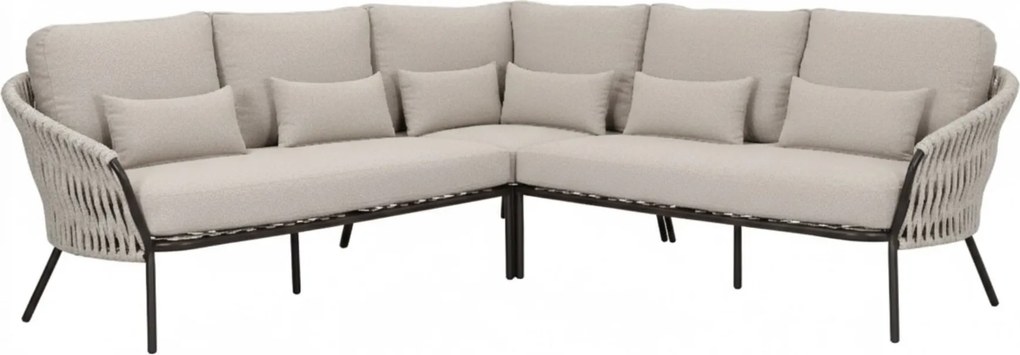 Sarenza hoek loungeset 3 delig zand rope terre frame