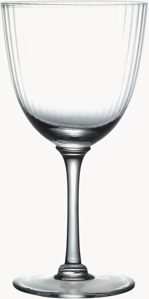 Mondgeblazen kristallen witte wijnglazen Ripple, 4-delig