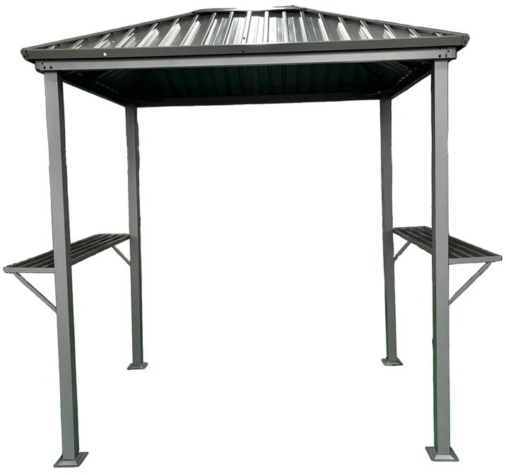 Terni 2 x 1,5m metalen barbecue prieel Tuinpunt