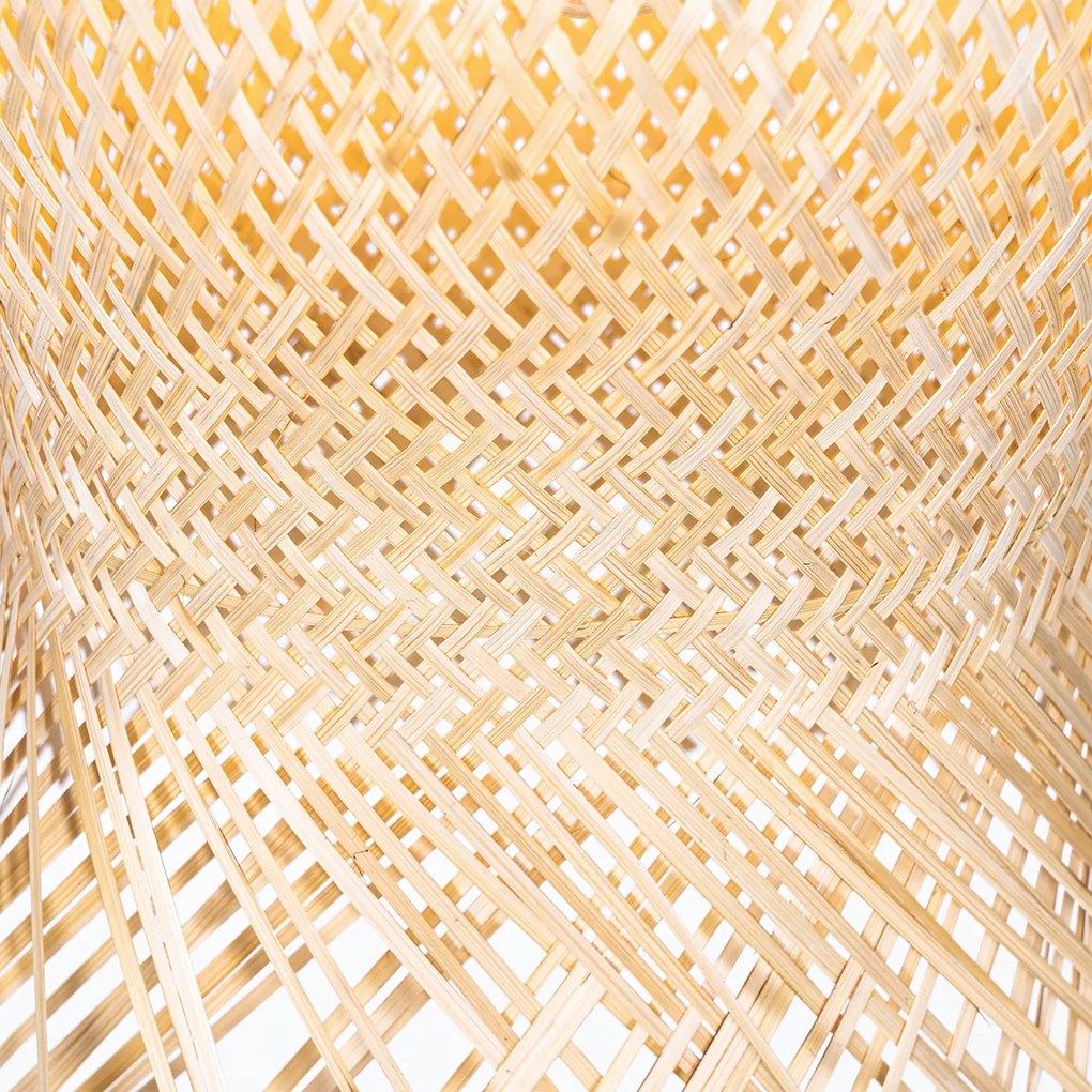 Oosterse buiten hanglamp bamboe IP44 - Carlos