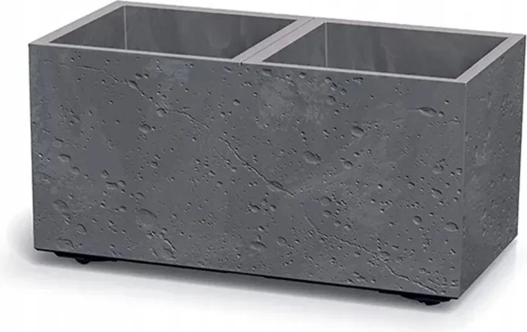 Sierra Case Rechthoekige Bloempot - Betoneffect - Marengo