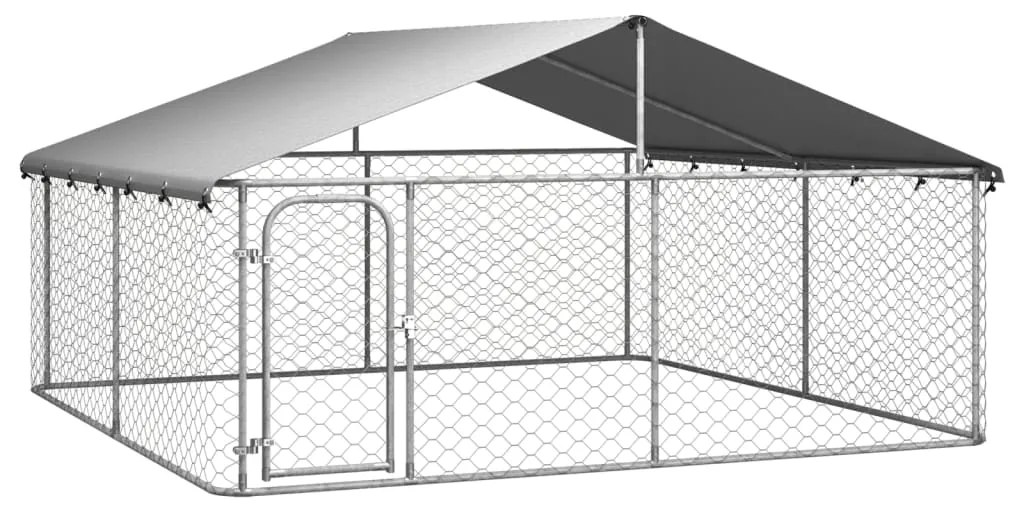 vidaXL Hondenkennel met dak 300x300x150 cm