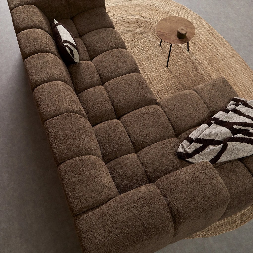 Design Bank Bruin Hoek Links