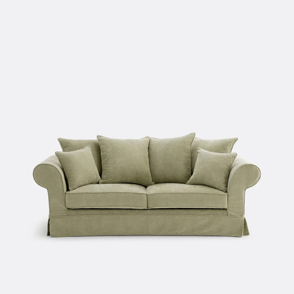2-, 3- of 4-zitsbank met afneembare hoezen, in gemêleerd polyester, ADELIA