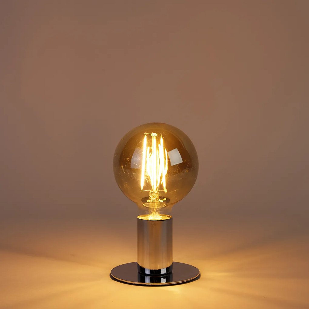 Set van 5 E27 3-staps dimbare LED lamp G95 goud glas 5W 380 lm 2200K