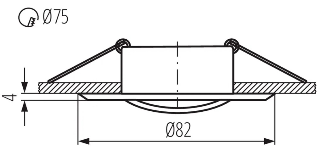 Sapho Luto ronde inbouwspot 10W zwart mat