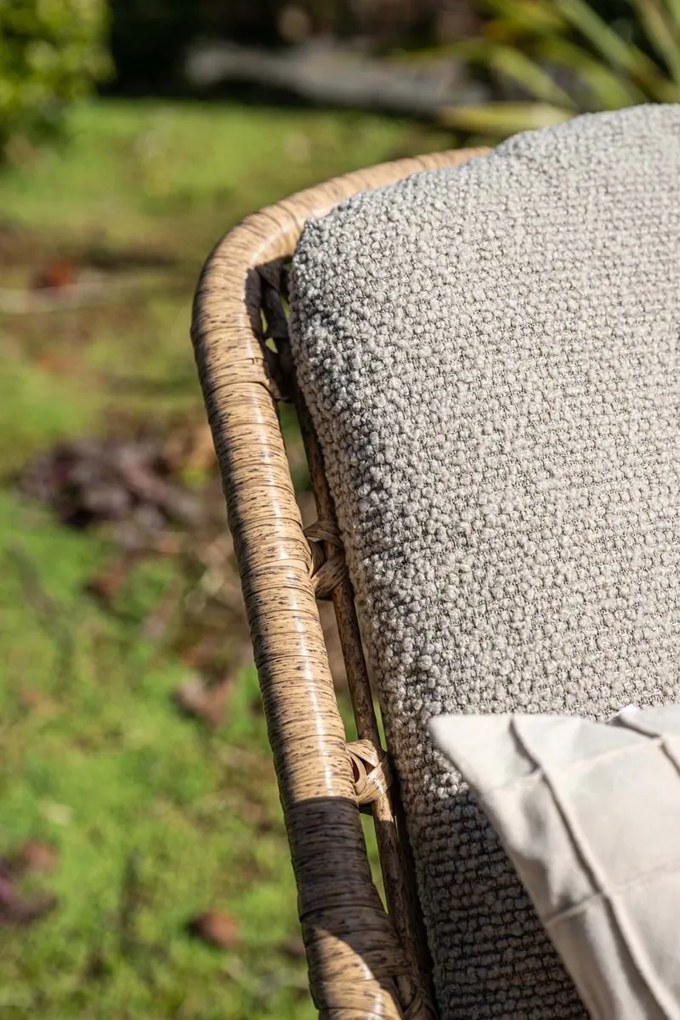 Castello loungestoel - Natural rotan - inclusief kussens OP=OP