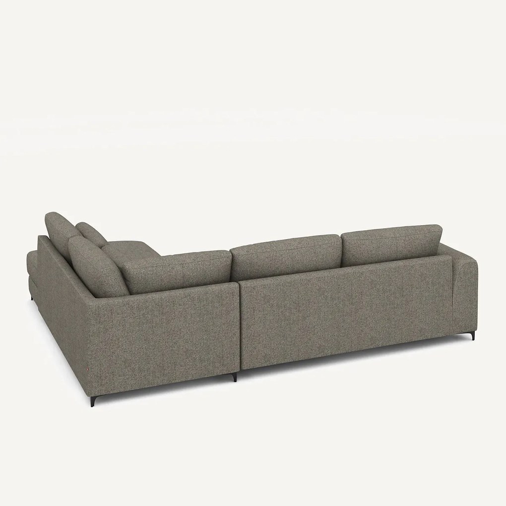 Omvormbare hoekbank rechts, tweed stof, Marsile