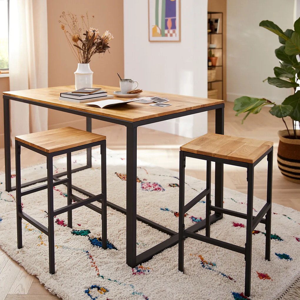 Set van 2 halfhoge barkrukken, Hiba