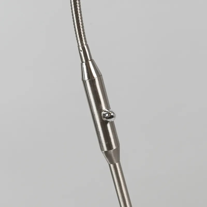 Moderne vloerlamp staal incl. LED - Eva