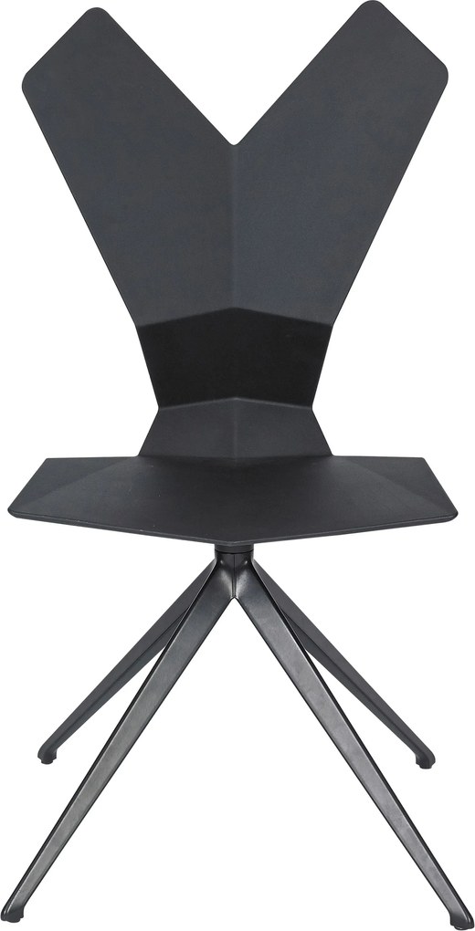 Tom Dixon Y Chair stoel met draaibaar onderstel zwart