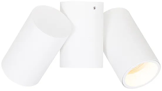 Design spot wit 2-lichts verstelbaar - Michael
