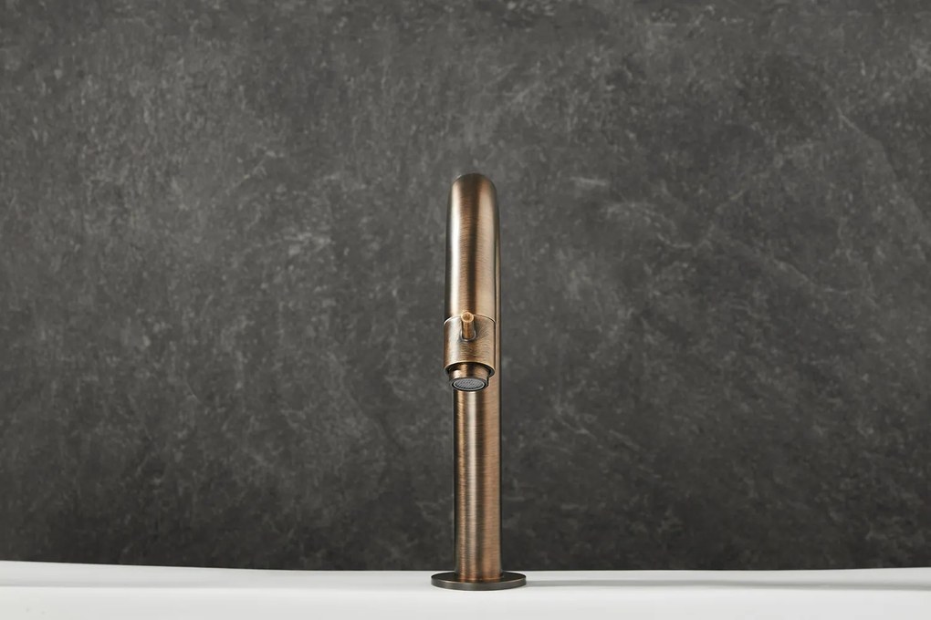 Saniclear Antique gebogen fonteinkraan verouderd messing