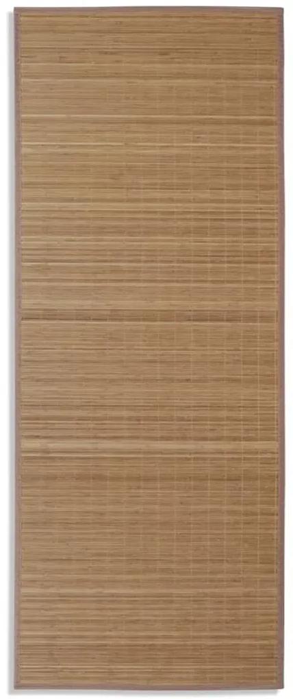 vidaXL Rechthoekige bamboe mat 80 x 200 cm (Bruin)