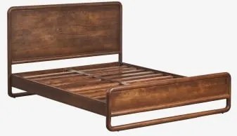 Mango Houten Bed Maupaul Donker Handvat Hout & 200 X 200 Cm - Sklum