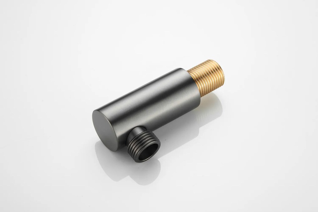 Saniclear Plus wand wateraansluiting verouderd ijzer - gunmetal