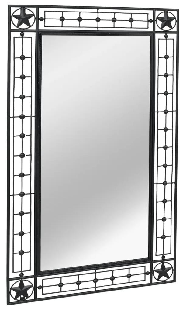 vidaXL Tuin wandspiegel rechthoekig 60x110 cm zwart