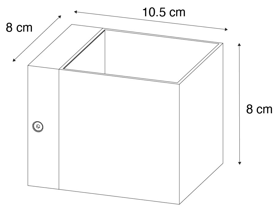 Moderne wandlamp donkerbrons - Transfer