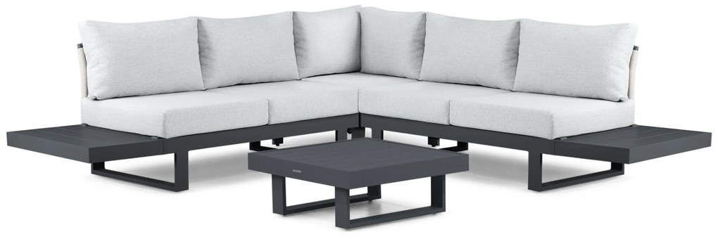 Hoek loungeset 5 personen Aluminium Grijs  Lifestyle Garden Furniture Lorenzo