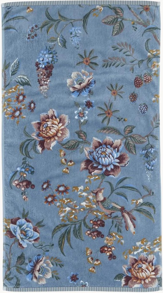 Handdoek Secret Garden van velours en handdoekkatoen