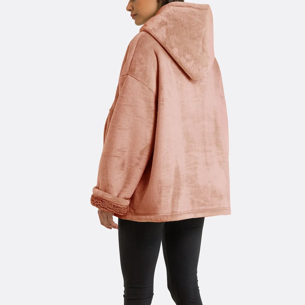 Plaid fleece sweater maat S/M, Javi