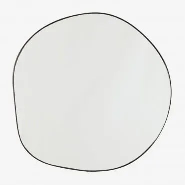 Onregelmatige Wandspiegel 60x60 Cm Rasmus Zwart - Sklum