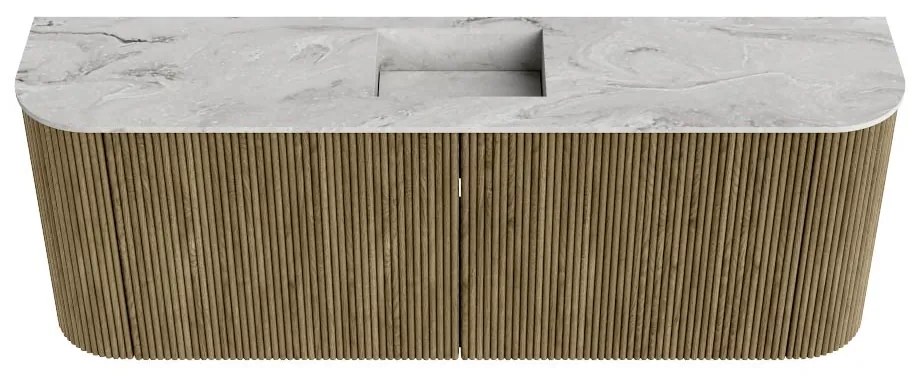 Mondiaz Joya DLux 115cm toiletmeubel ronding links/rechts dusk met wastafel faye midden zonder kraangat glace